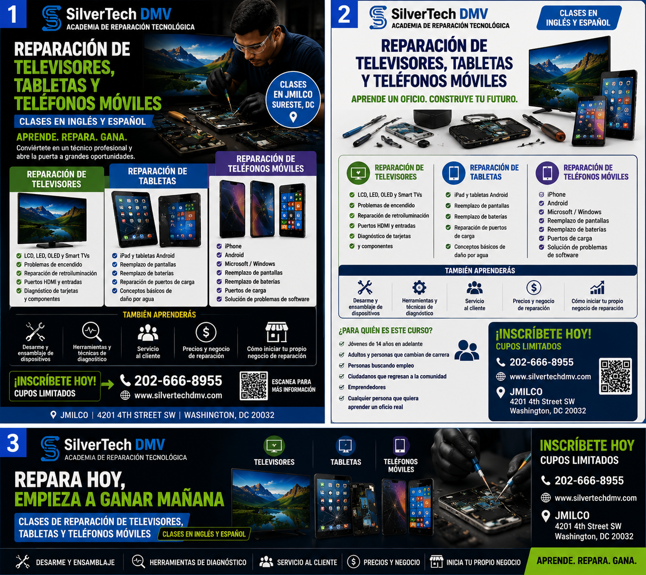 Repair Academy SilverTech DMV program flyer